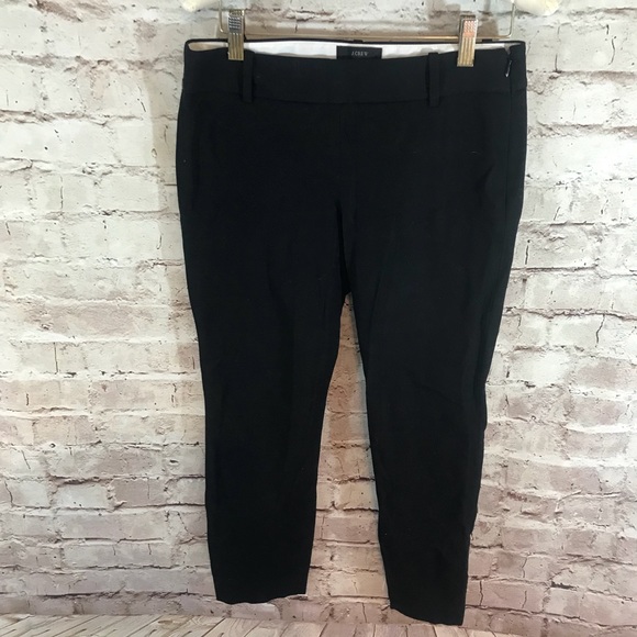 J. Crew Minnie Cropped Ankle Black Stretch Pants - Picture 2 of 6